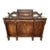 Antique American Empire Carved Flame Mahogany Sideboard With Lion Paw Feet For Sale