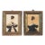 Mid 19th Century Two Miniature Portrait Paintings of Ladies Attributed to J. Evans For Sale