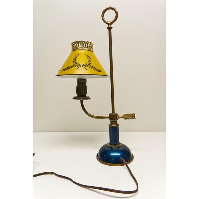 Early 20th Century Early 20th Century French Bouillotte-Style Tole Table Lamp For Sale - Image 5 of 11
