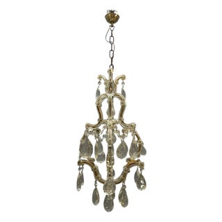 Vintage Maria Theresa Crystal Chandelier, 1950s For Sale