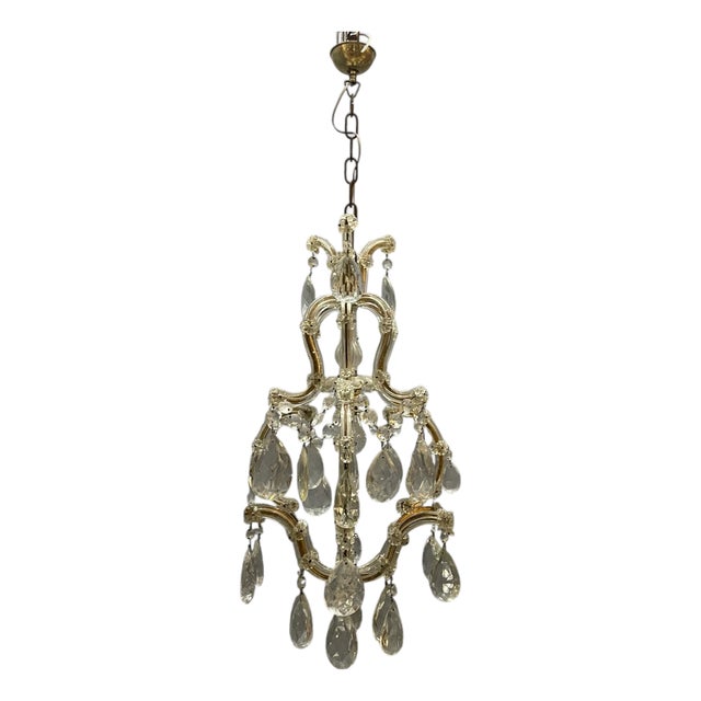 Vintage Maria Theresa Crystal Chandelier, 1950s For Sale