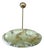 Art Deco Pendant Light in Uranium Glass, 1930s For Sale
