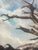 1960s Oil on Canvas, MCM 1960: Weathered, Sculpted Ancient Tree on Granite Outcrop, Signed Yoshii For Sale - Image 5 of 7
