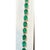 Green 22 Carat Natural Brazilian Emerald & Diamond Tennis Bracelet 14 Kt Yellow Gold For Sale - Image 8 of 16