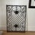 Black Antique 19th Century French Neo Classical Style Iron Architectural Element With Rosettes For Sale - Image 8 of 10