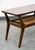 Brown Mid Century Modern Coffee Table Slat Beech Sculptural Danish Shelf Vintage MCM For Sale - Image 8 of 9