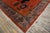 1920s Orange Floral Modern Antique Chinese Art Deco Rug 7' 10"x11' 6" Hand Knotted Carpet For Sale - Image 10 of 13