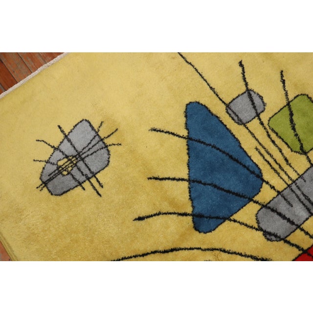 Textile Yellow Zeki Muren Turkish Deco Rug, 5'2'' X 8'4'' For Sale - Image 7 of 8