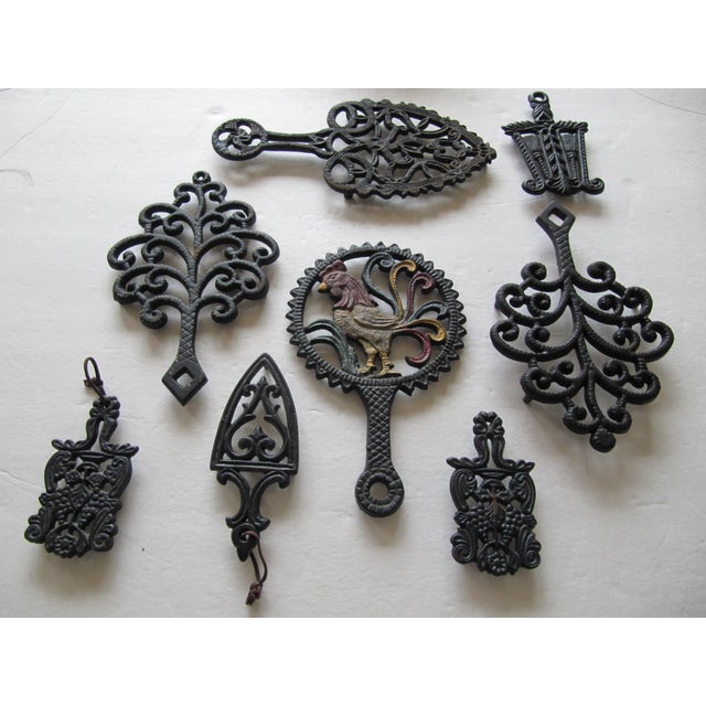 Vintage Cast Iron Trivet Collection8 Pieces Chairish