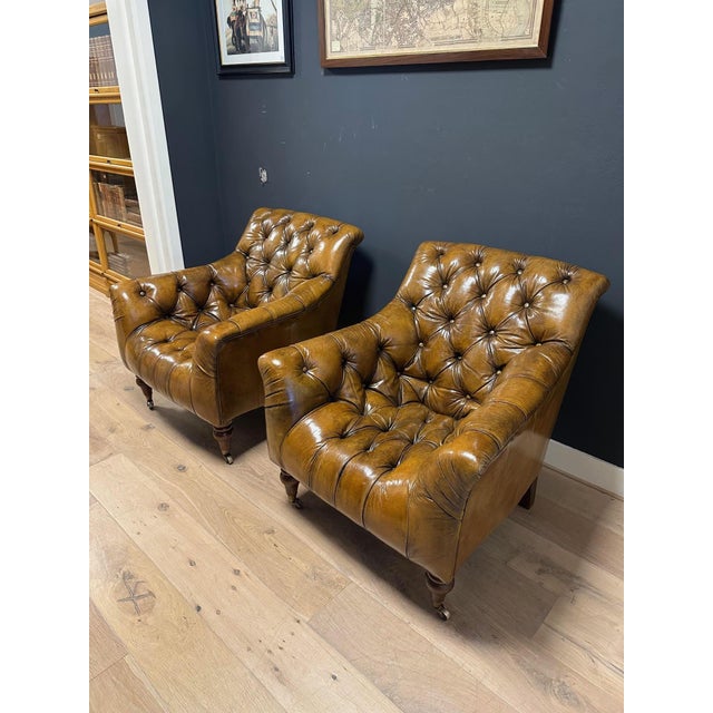 Vintage Club Chairs, 2000s, Set of 2 For Sale - Image 16 of 18