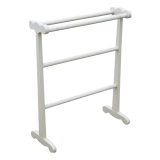 Antique Painted Towel Rail Stand, 1920s For Sale