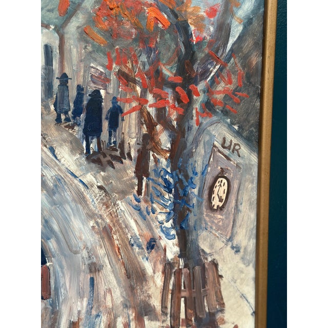 Kai Nielsen, Bygatan, Framed, 1950s, Oil Painting on Panel, Framed For Sale - Image 7 of 18