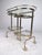 1960s Vintage Three-Tier Brass Service/Bar Cart For Sale - Image 4 of 8