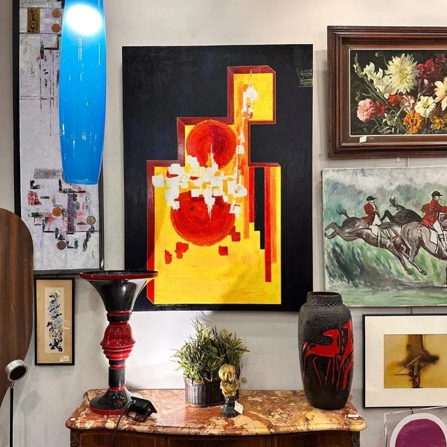 Cécile Genon Sorel, African Sun, 2007, Oil on Canvas For Sale - Image 3 of 18