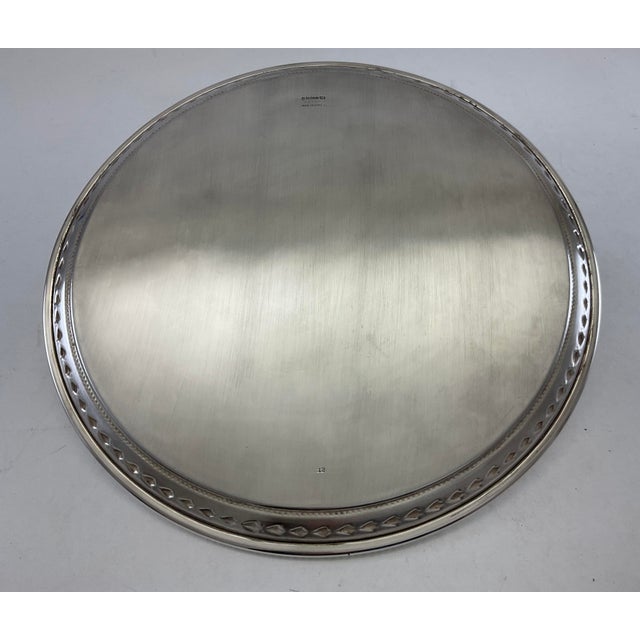 James Dixon & Sons Silver Wonderful Beaded Salver For Sale - Image 4 of 17