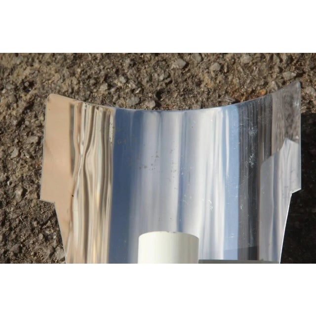 1970s Steel Sconces from Luci Italia, 1970s, Set of 2 For Sale - Image 5 of 6