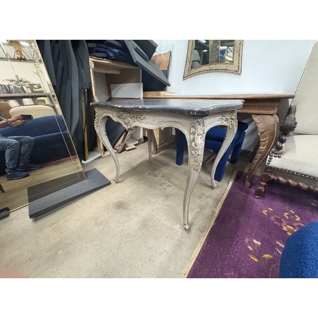 19th Century French Louis XV Style Painted Table For Sale In Houston - Image 6 of 15