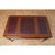 Wood Mahogany Writing Table With Red Leather For Sale - Image 7 of 14