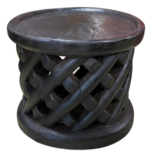 Vintage Lg Tribal Nobility Bamileke Spider Stool/Table Cameroon 16.5" H