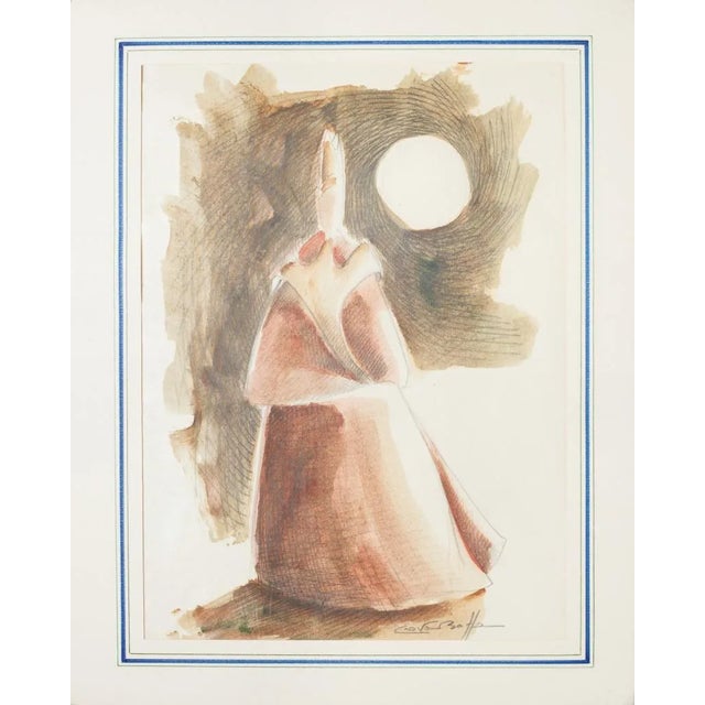 Giovanni Botta - Woman Figure - Original Lithograph - 20th Century For Sale