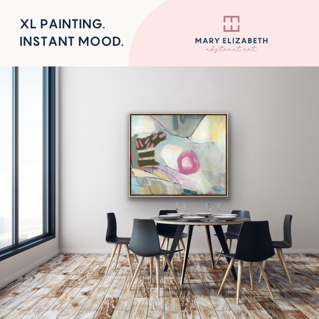 2020s Oddly Giddy Original Luxury Abstract Painting by Mary Elizabeth Marvin For Sale - Image 5 of 8