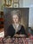Exceptional 18th century portrait of a lady in pearl earrings. The medium is oil on canvas. Signed illegibly in the lower...