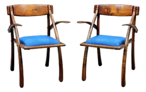 Rare Pair of Wishbone Chairs by Arthur Espenet Carpenter