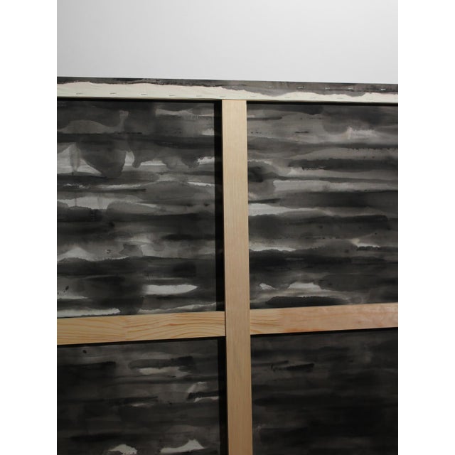 Karina Savonenko, Horizontal Organic Lines in Black and White, Painting, 2026 For Sale - Image 6 of 10