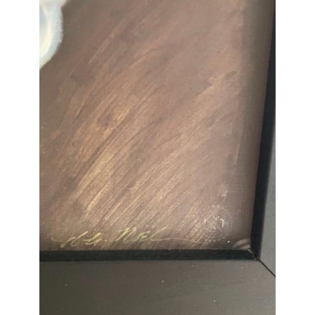 1980s 1980s Vintage N.A.Noël “Emma" Framed Lithograph Print With Official Embossed Stamp For Sale - Image 5 of 6