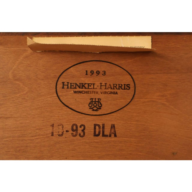Late 20th Century Henkel Harris Traditional Cherry Dresser Mirror For Sale - Image 17 of 18