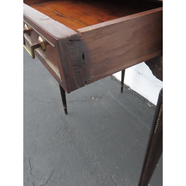 French Late 1800s Small Flame Mahogany Desk 6427 For Sale - Image 15 of 18