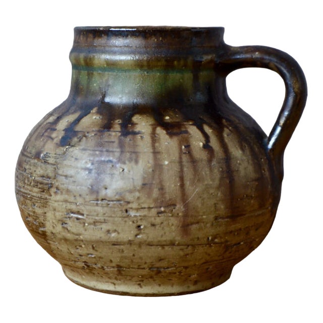 Wabi Sabi Ceramic Pitcher, 1960s For Sale