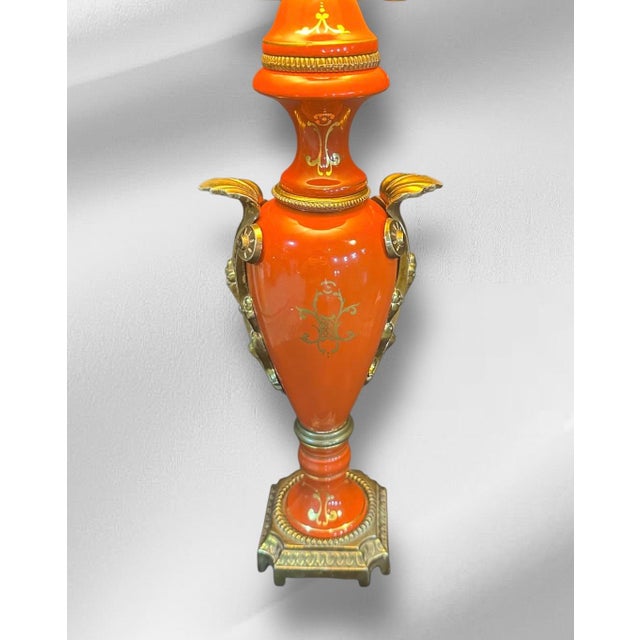 Late 19th Century Victorian Porcelain Table Lamp For Sale - Image 14 of 14