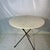 Mid-Century Modern Mid Century Modern Wrought Iron Round Marble Top Cafe Table For Sale - Image 3 of 9