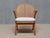 Vintage Armchair in Cherry Wood and Cane and Bouclé by Frits Schlegel, Denmark, 1940s For Sale - Image 4 of 15
