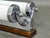Metal Large Art Deco Chrome and Glass Wall Light, Former Czechoslovakia, 1930s For Sale - Image 7 of 10