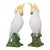 Vintage Ceramic Italian Cockatoo Pair For Sale