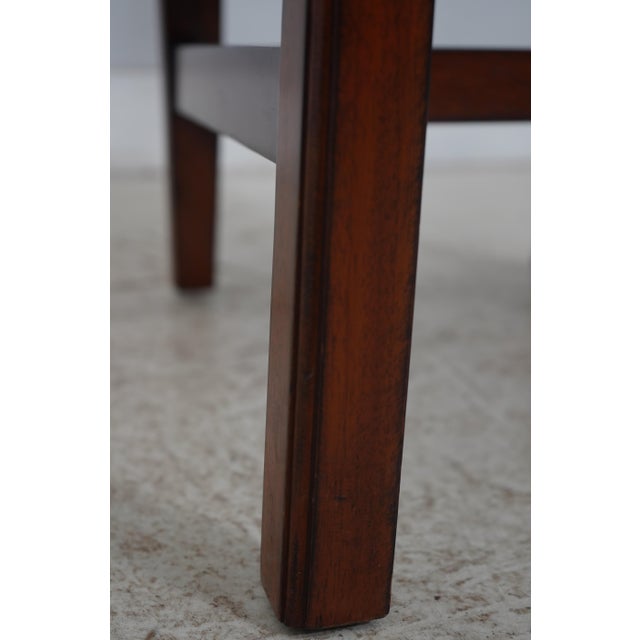 Set of 8 Henredon Chippendale Mahogany Dining Room Chairs For Sale - Image 17 of 18