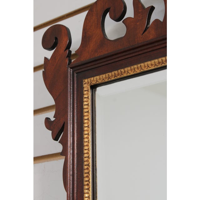 Henkel Harris Mahogany Chippendale Style Mirror For Sale - Image 9 of 16