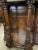 Wood Rich Dark Walnut Hand Carved Antique English Court Cupboard For Sale - Image 7 of 12