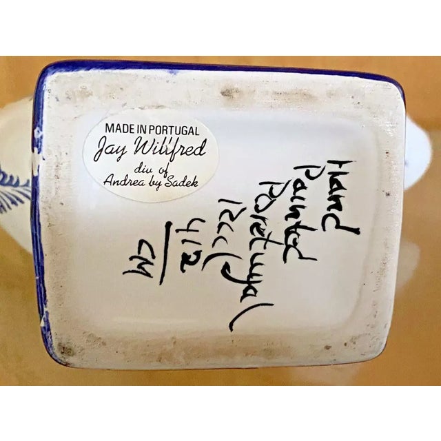 1990s Vintage Rccl Jay Willfred of Andrea by Sadek Hand-Painted Finger Vase For Sale - Image 5 of 5