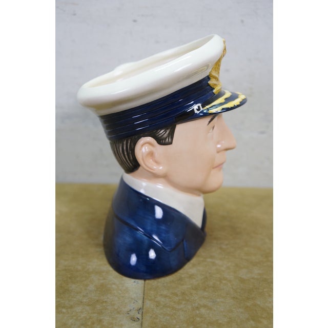 Navy Blue Royal Doulton Admiral David Beatty Military Navy Toby Character Jug For Sale - Image 8 of 13