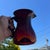 Antique Red Blown Glass Milk Pitcher, Circa 1880's For Sale - Image 10 of 12
