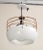 Copper Industrial Style White and Copper-Plated Pendant Light by Roll & Hill For Sale - Image 8 of 13