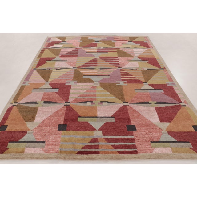 This 9x12 contemporary Scandinavian rug is an exciting new addition to Rug & Kilim’s Scandinavian collection—a magnificent...