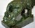 Gemstone Spinach Jade Charging Bull Oxen Statuette Figurine on Pedestal For Sale - Image 7 of 11