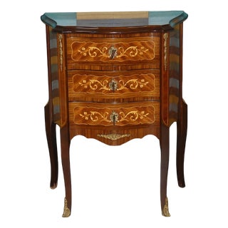 Baroque Style Chest of Drawers in Veneered Mahogany, 1960s For Sale