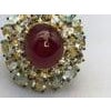 Bochic "Orient" Vintage Natural Ruby & Aquamarine Ring Set In 18K Solid Gold For Sale - Image 16 of 18