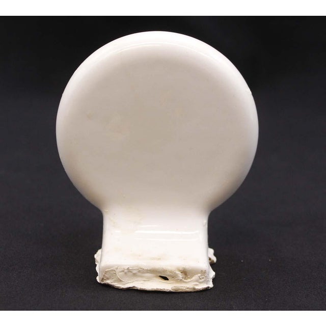 Mid 20th Century Mid 20th Century Reclaimed Ceramic White Surface Mount Bathroom Cup Holder For Sale - Image 5 of 6