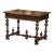 18th Century French Louis XIII Carved Walnut Turned-Leg Side Table With Drawer For Sale